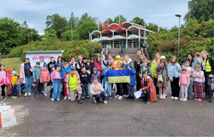 Deltagare vid utflykten till Furuviksparken
